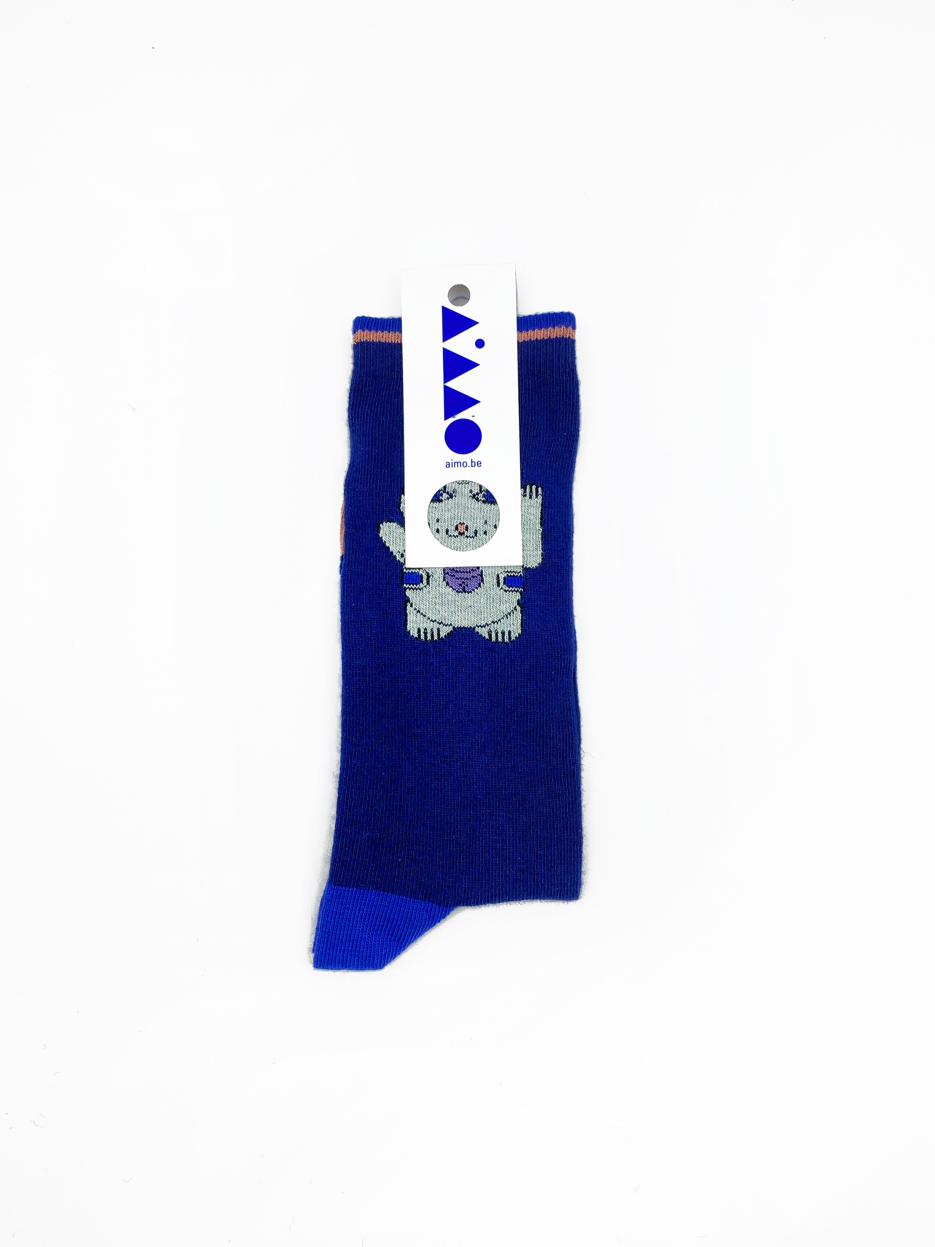 AIMO SOCKS LUCKY CAT NAVY