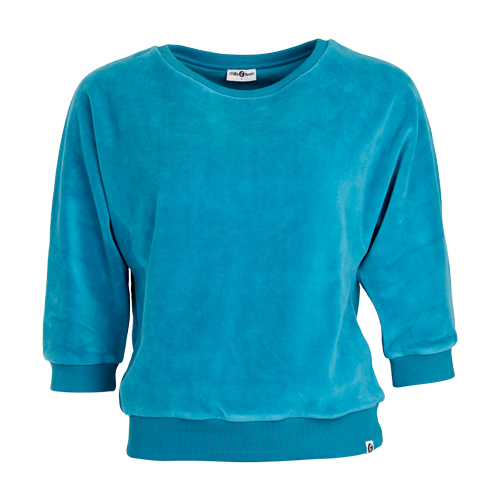 SWEATER SYBILLE TURQUOISE VELVET