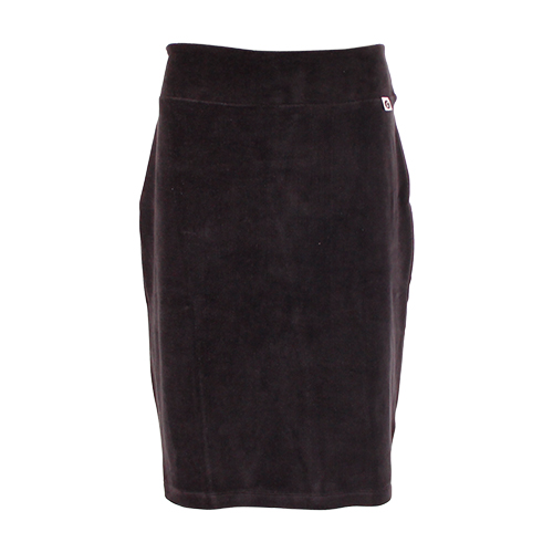 SKIRT BASIC VELVET JET BLACK
