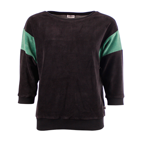SWEATER ONA VELVET JET BLACK