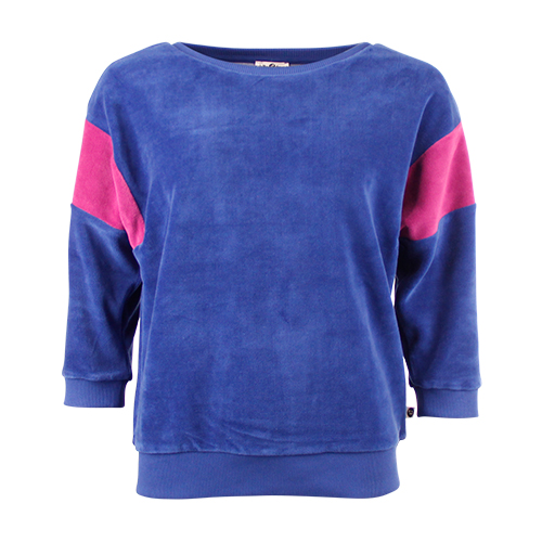 SWEATER ONA VELVET SODOLATIE BLUE