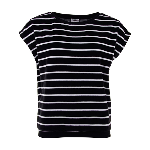 SHIRT FENNA STRIPES JET BLACK