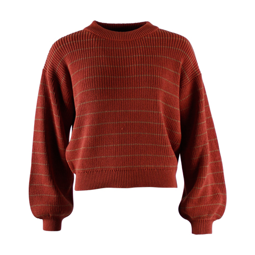 SWEATER POPPY RED-BURRO STRIPES