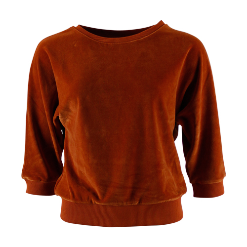 SWEATER SYBILLE VELVET BROWN