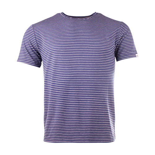 T-SHIRT ARNO STRIPES MEDIEVAL BLUE