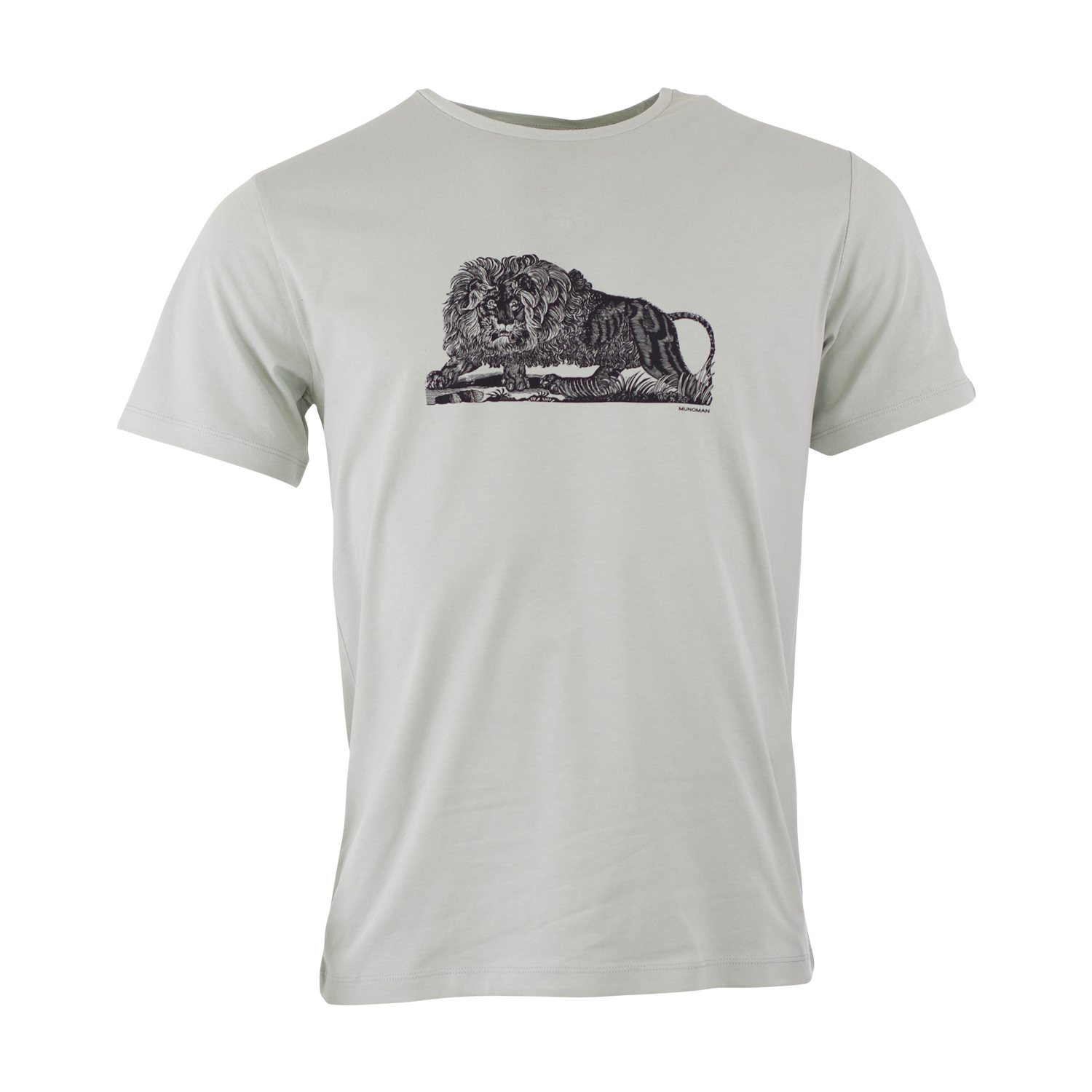 T-SHIRT ARNE LION LIGHTGREY