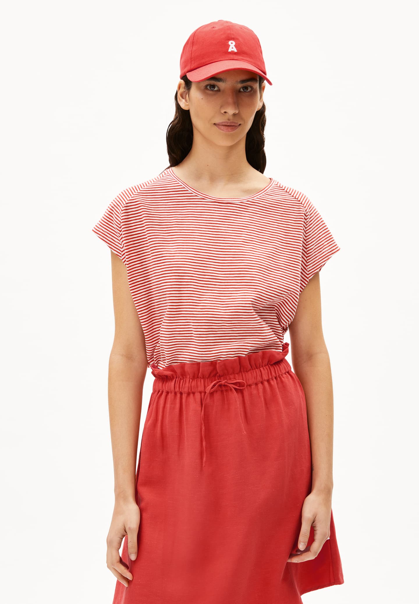 ONELIAA LOVELY STRIPES OATMILK-CORAL BLUSH