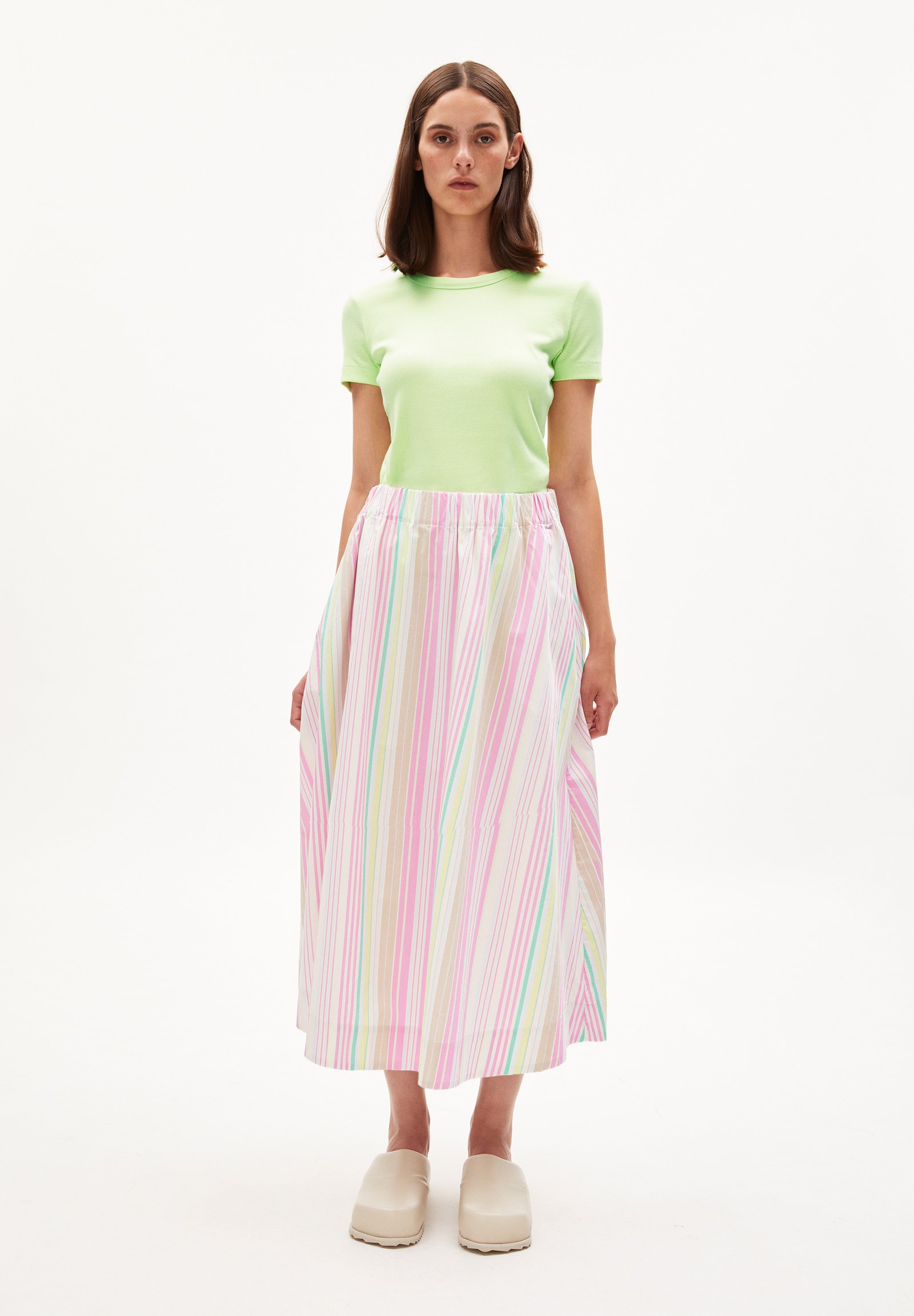 PARLOMAA STRIPES WOVEN SKIRT