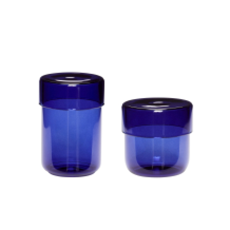 Pop Storage Jars Small Blue (set of 2)