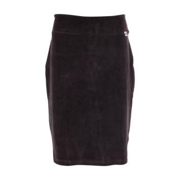 SKIRT BASIC VELVET JET BLACK