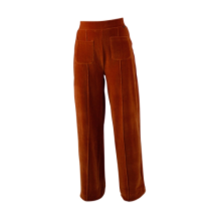 PANTS FENNA VELVET BROWN