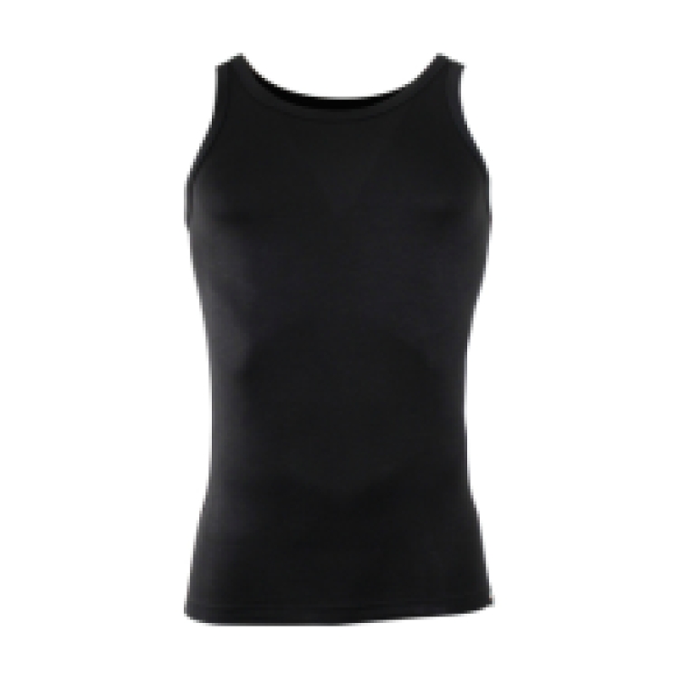 SINGLET MEN DARKGREY JERSEY BAMBOO