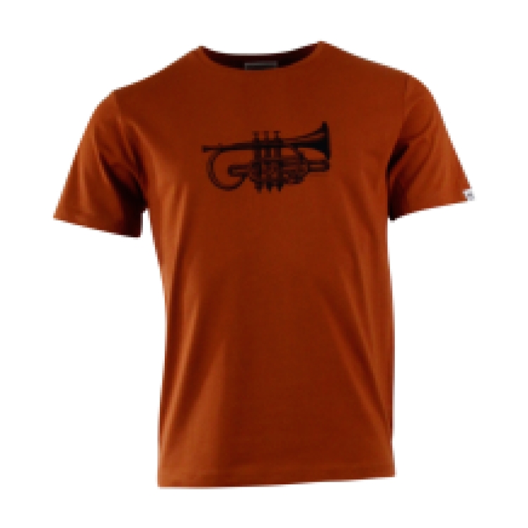 T-SHIRT ARNE TRUMPET BROWN