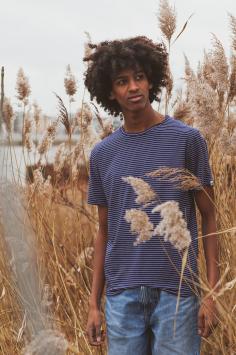 SHIRT ARNO STRIPES MEDIEVAL BLUE