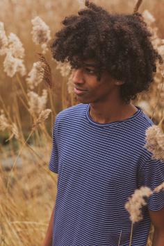 SHIRT ARNO STRIPES MEDIEVAL BLUE