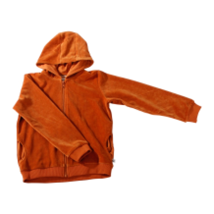 HOODIE LARS VELVET BROWN