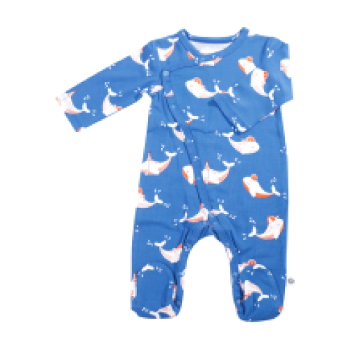JUMPSUIT WITH FEET WHALE